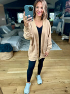 Heading Out Sweatshirt Cardigan-Mono B-Anna Kaytes Boutique, Women's Fashion Boutique in Grinnell, Iowa