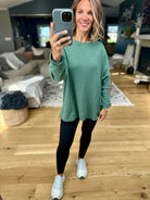 Make It Happen Waffle Long Sleeve Top-Mono B-Anna Kaytes Boutique, Women's Fashion Boutique in Grinnell, Iowa