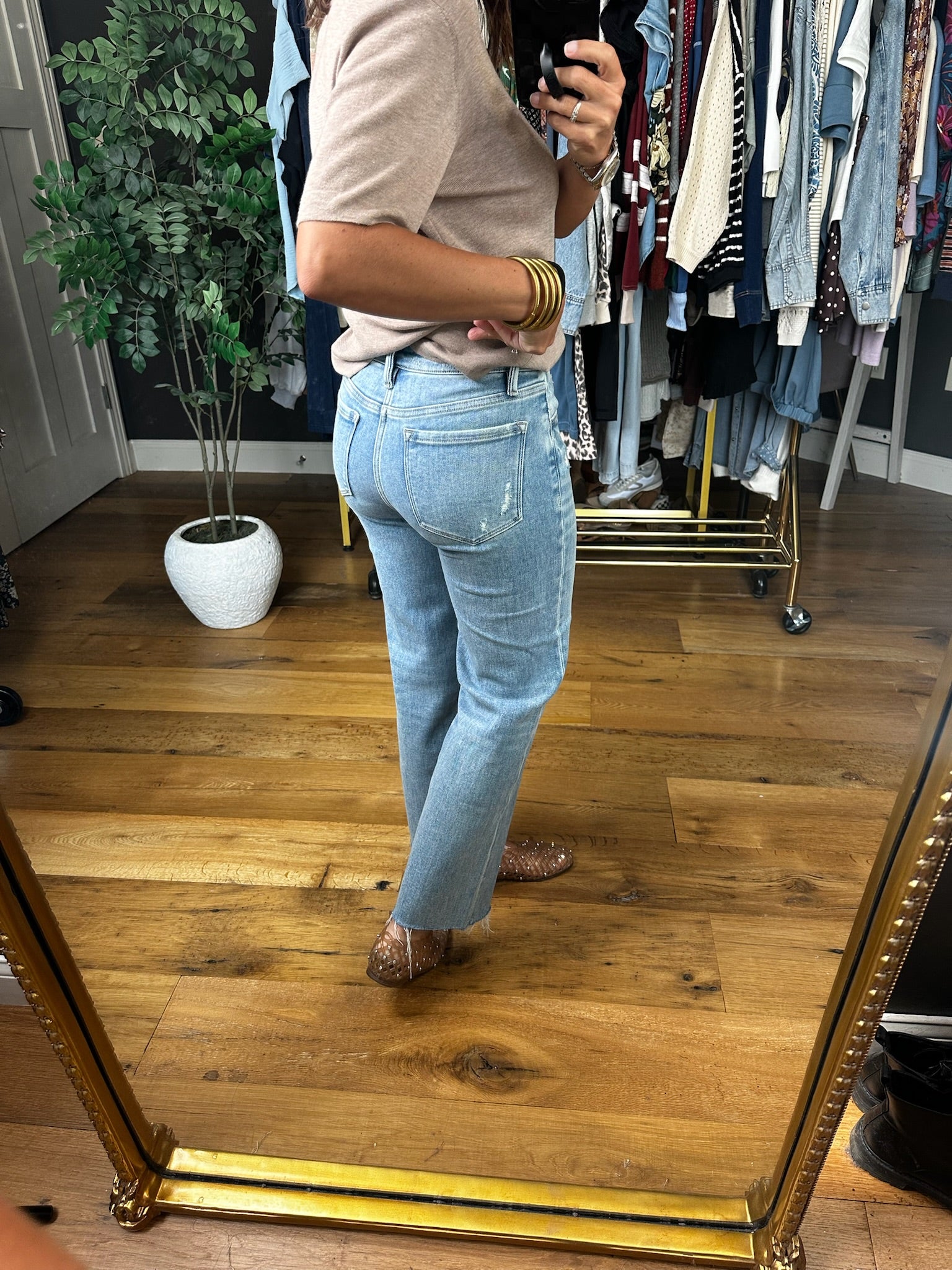 The Claudia Mid-Rise Crop Denim-Jeans-Flying Monkey-Anna Kaytes Boutique, Women's Fashion Boutique in Grinnell, Iowa