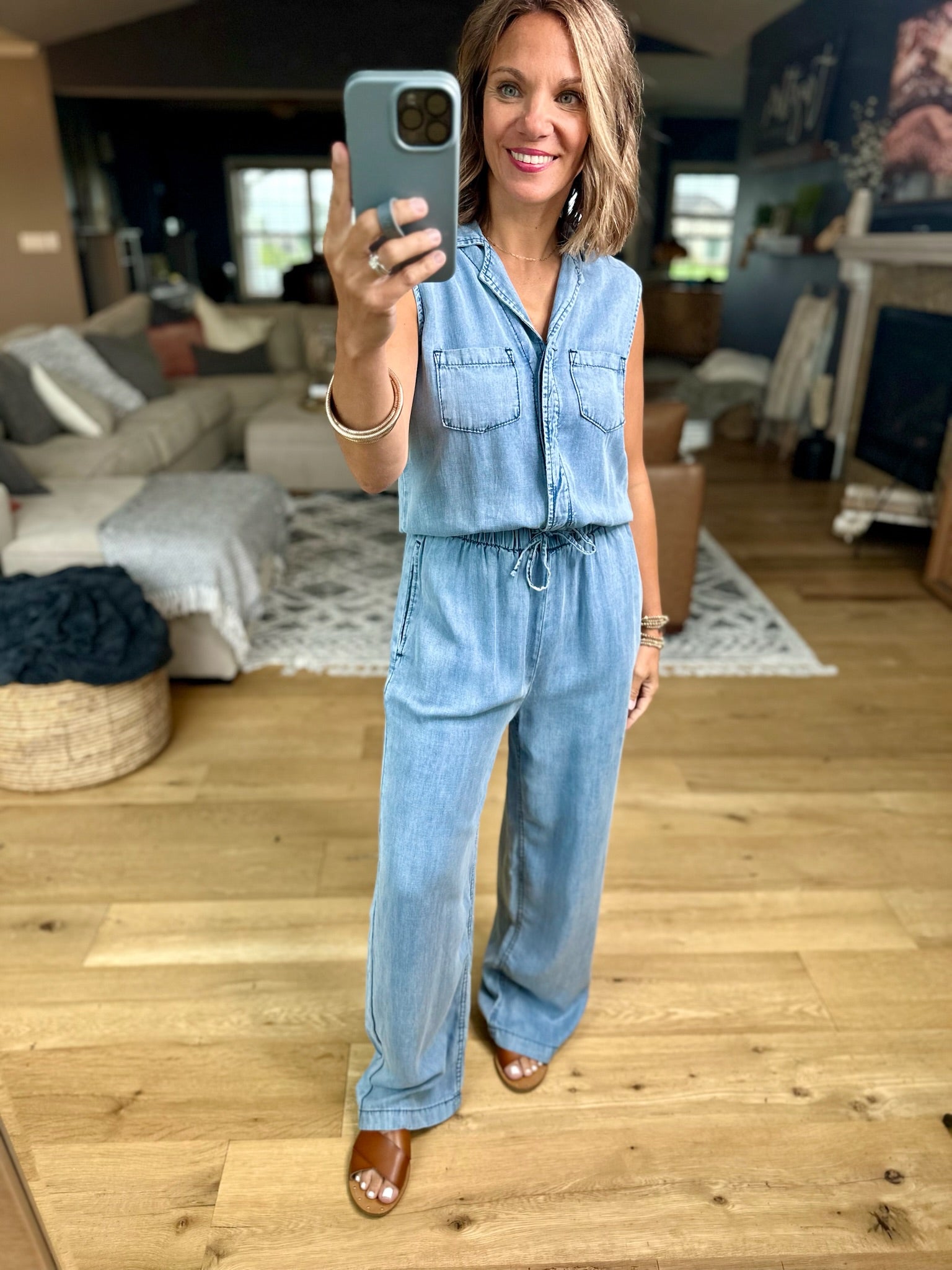 Everything We Have Tencel Jumpsuit-Wishlist-Anna Kaytes Boutique, Women's Fashion Boutique in Grinnell, Iowa