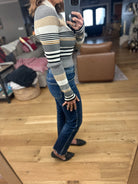 Uptown Charm Mock-Neck Long Sleeve Knit-Sweaters-Hem & Thread-Anna Kaytes Boutique, Women's Fashion Boutique in Grinnell, Iowa