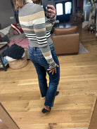 Uptown Charm Mock-Neck Long Sleeve Knit-Sweaters-Hem & Thread-Anna Kaytes Boutique, Women's Fashion Boutique in Grinnell, Iowa