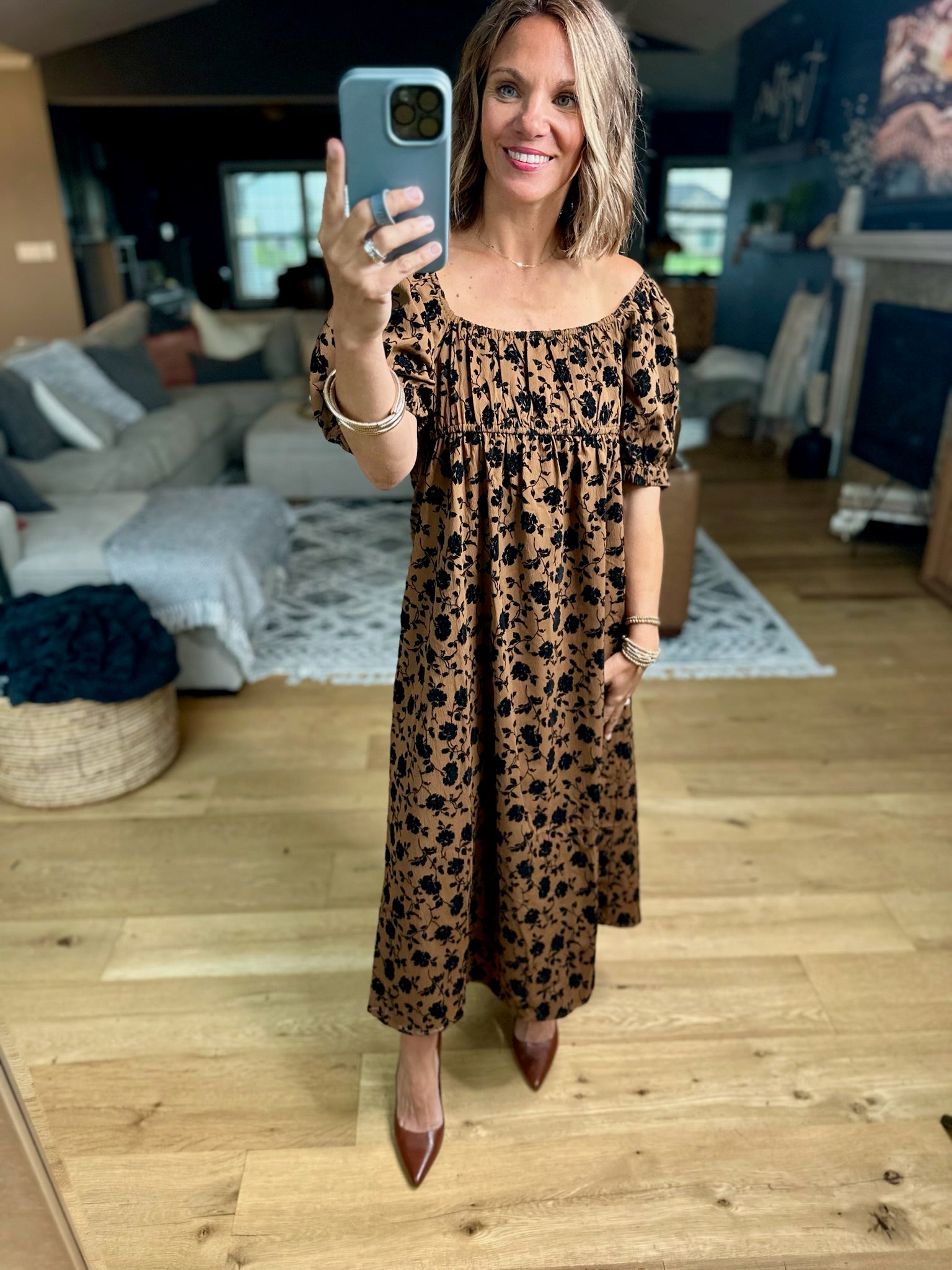 Soon To Be Off-Shoulder Dress-Wishlist-Anna Kaytes Boutique, Women's Fashion Boutique in Grinnell, Iowa