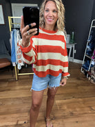 Set the Record Striped Boxy Knit Sweater - Multiple Options-La Miel-Anna Kaytes Boutique, Women's Fashion Boutique in Grinnell, Iowa