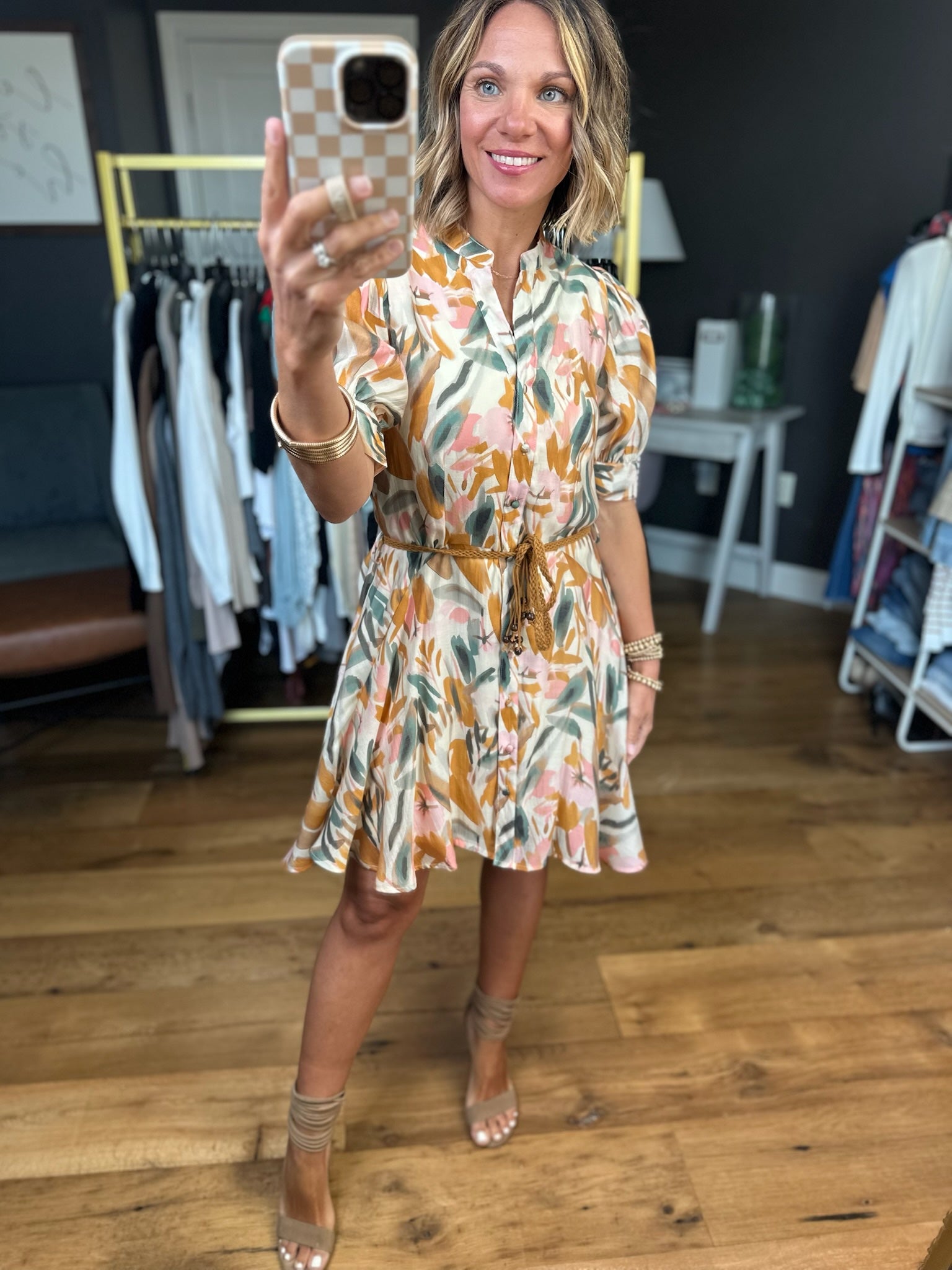 Something About This Tie-Waist Dress - Multiple Options-Entro-Anna Kaytes Boutique, Women's Fashion Boutique in Grinnell, Iowa