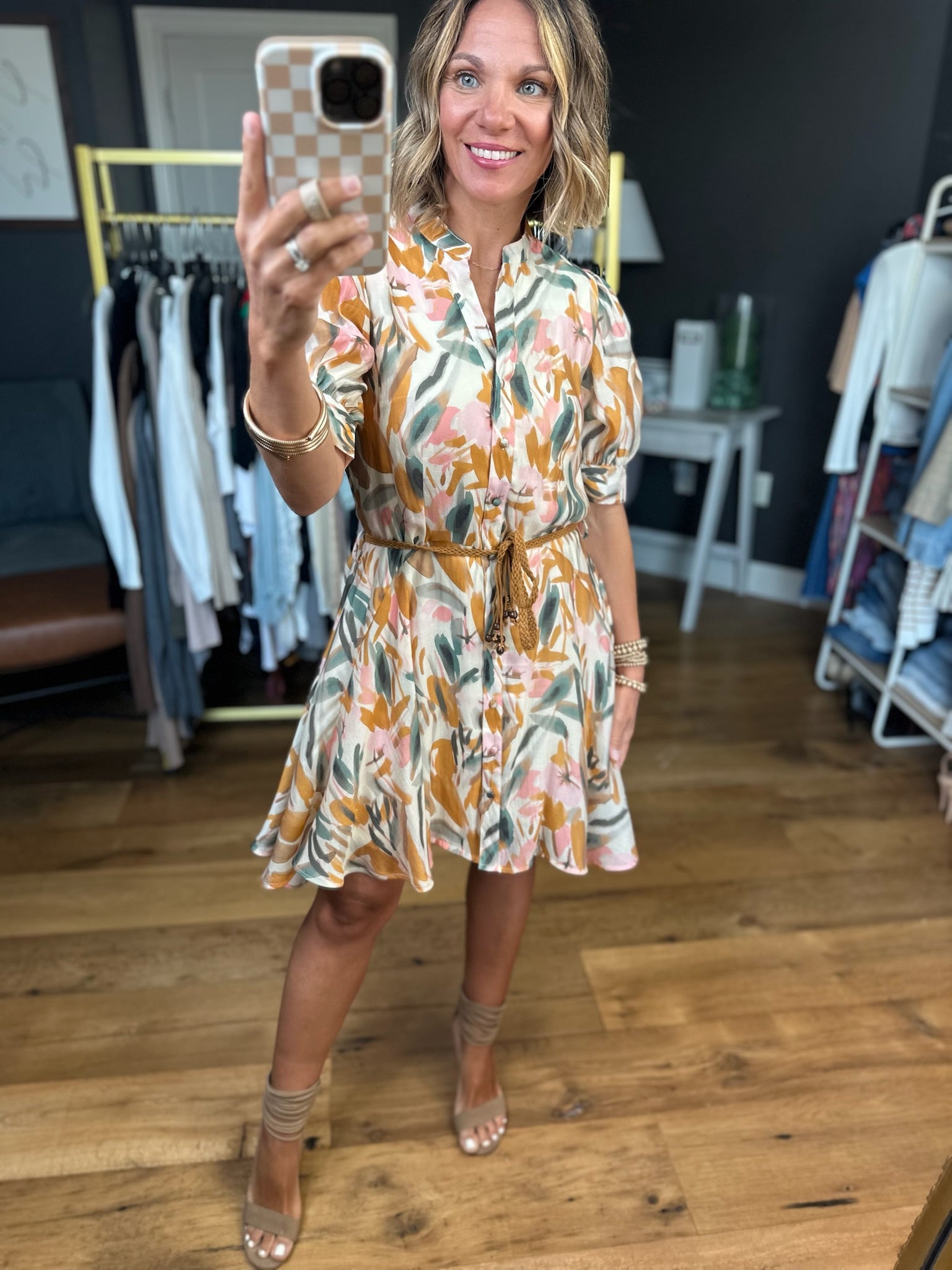 Something About This Tie-Waist Dress - Multiple Options-Entro-Anna Kaytes Boutique, Women's Fashion Boutique in Grinnell, Iowa