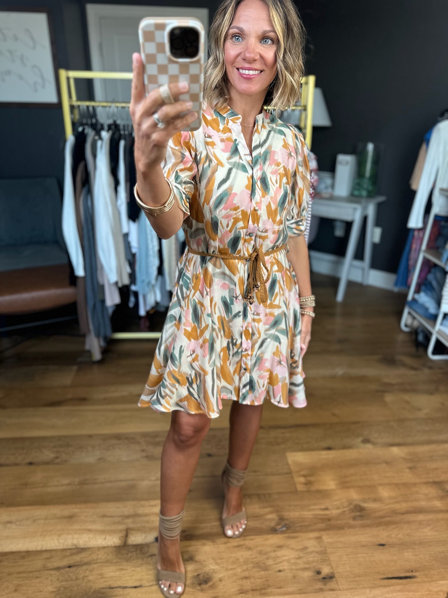 Something About This Tie-Waist Dress - Multiple Options-Entro-Anna Kaytes Boutique, Women's Fashion Boutique in Grinnell, Iowa