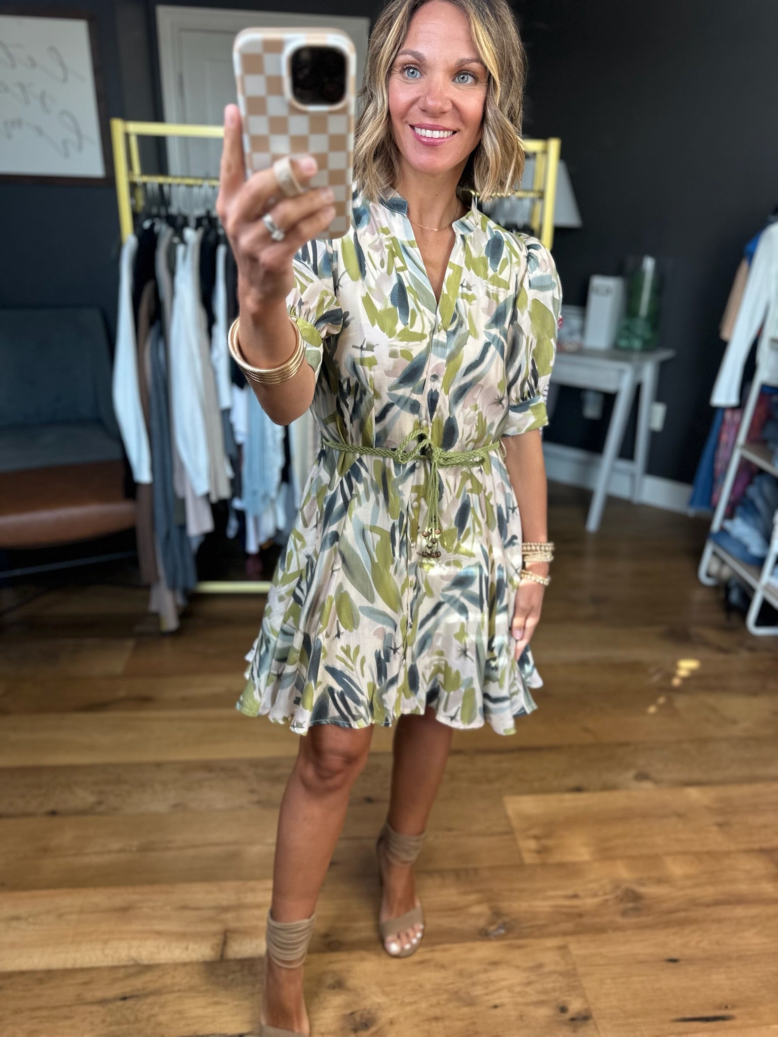 Something About This Tie-Waist Dress - Multiple Options-Entro-Anna Kaytes Boutique, Women's Fashion Boutique in Grinnell, Iowa