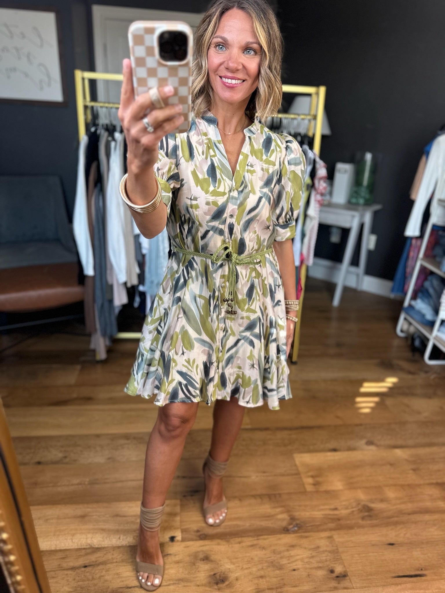 Something About This Tie-Waist Dress - Multiple Options-Entro-Anna Kaytes Boutique, Women's Fashion Boutique in Grinnell, Iowa