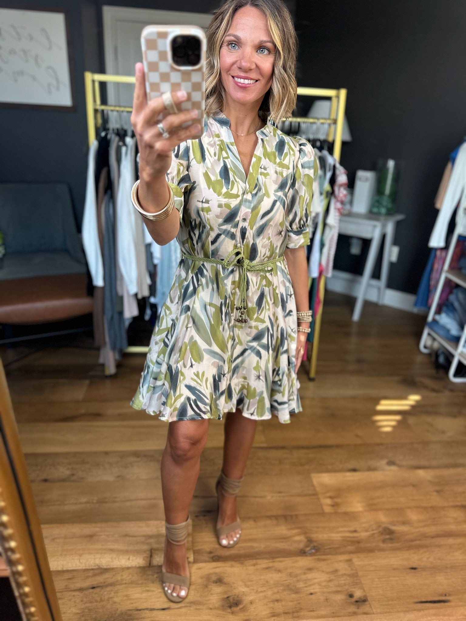 Something About This Tie-Waist Dress - Multiple Options-Entro-Anna Kaytes Boutique, Women's Fashion Boutique in Grinnell, Iowa