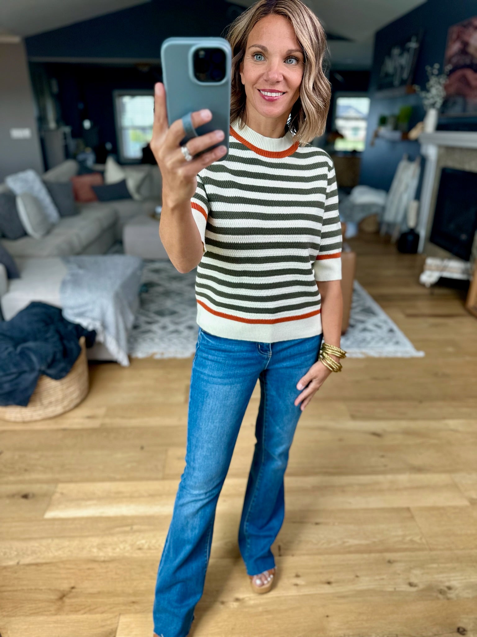 Big Weekend Ahead Striped Knit-THML-Anna Kaytes Boutique, Women's Fashion Boutique in Grinnell, Iowa