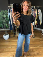 Another Side Of You Flutter-Sleeve Top-Short Sleeves-ee:some-Anna Kaytes Boutique, Women's Fashion Boutique in Grinnell, Iowa
