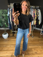 Another Side Of You Flutter-Sleeve Top-Short Sleeves-ee:some-Anna Kaytes Boutique, Women's Fashion Boutique in Grinnell, Iowa