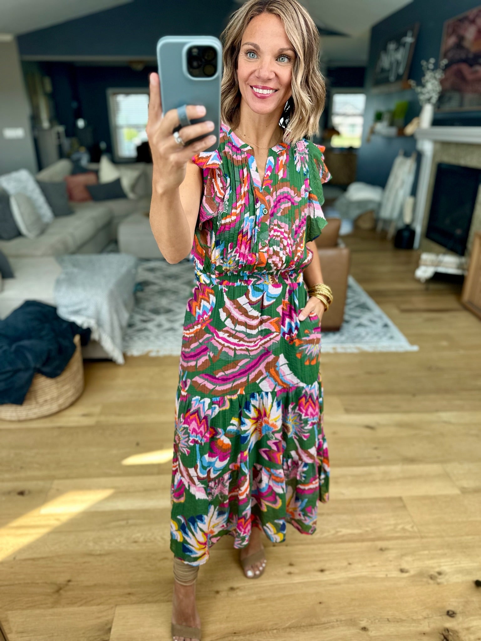 High Expectations Pocket Maxi Dress-Dresses-THML-Anna Kaytes Boutique, Women's Fashion Boutique in Grinnell, Iowa