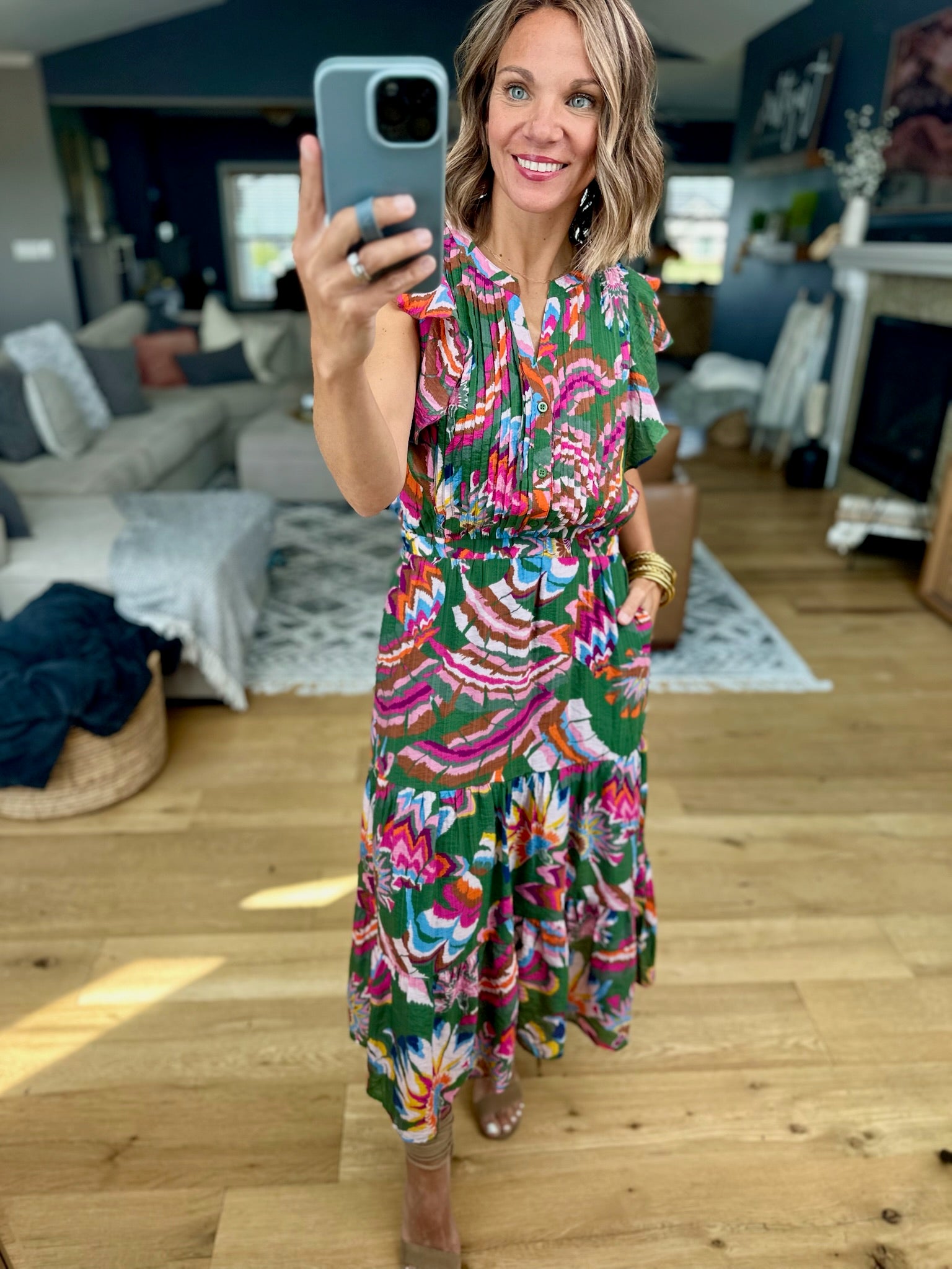 High Expectations Pocket Maxi Dress-Dresses-THML-Anna Kaytes Boutique, Women's Fashion Boutique in Grinnell, Iowa