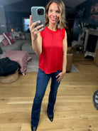 All For You Flutter Sleeve Top-Short Sleeves-Skies Are Blue-Anna Kaytes Boutique, Women's Fashion Boutique in Grinnell, Iowa