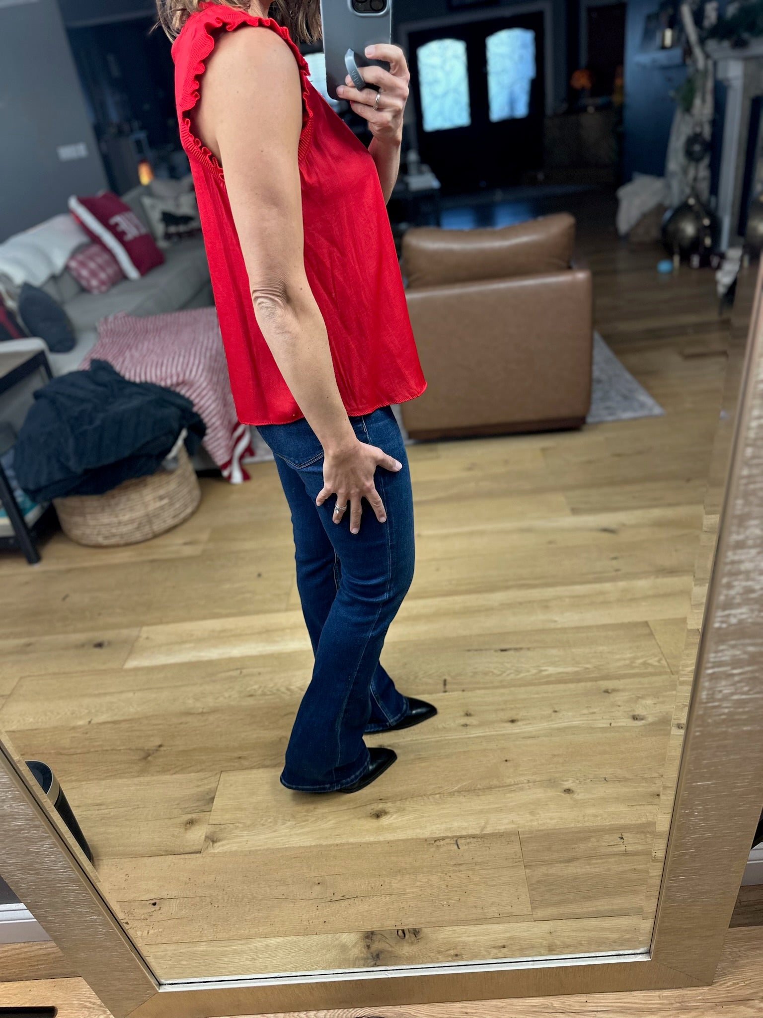 All For You Flutter Sleeve Top-Short Sleeves-Skies Are Blue-Anna Kaytes Boutique, Women's Fashion Boutique in Grinnell, Iowa