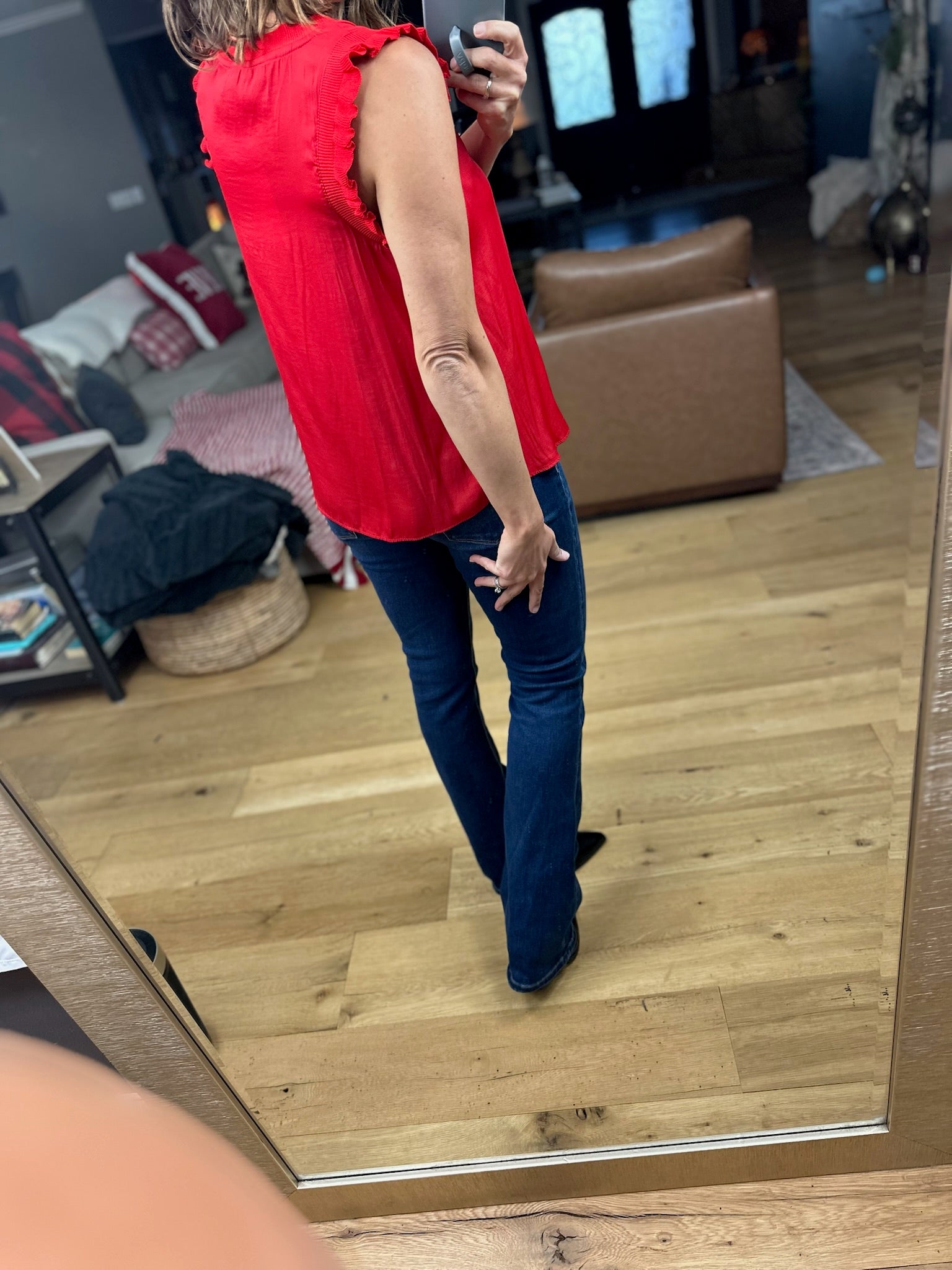 All For You Flutter Sleeve Top-Short Sleeves-Skies Are Blue-Anna Kaytes Boutique, Women's Fashion Boutique in Grinnell, Iowa