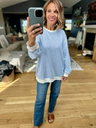 Not A Word Striped Oversized Top-Wishlist-Anna Kaytes Boutique, Women's Fashion Boutique in Grinnell, Iowa