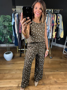 Has To Be You Polka Dot 2-Piece Set-Sleeveless-She & Sky-Anna Kaytes Boutique, Women's Fashion Boutique in Grinnell, Iowa