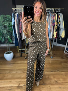 Has To Be You Polka Dot 2-Piece Set-Sleeveless-She & Sky-Anna Kaytes Boutique, Women's Fashion Boutique in Grinnell, Iowa