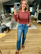 Right This Way Ribbed Bodysuit-Wasabi & Mint-Anna Kaytes Boutique, Women's Fashion Boutique in Grinnell, Iowa