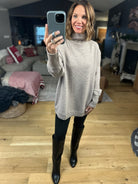 Thinking Of Us Mock-Neck Tunic Sweater-Sweaters-Anniewear-Anna Kaytes Boutique, Women's Fashion Boutique in Grinnell, Iowa