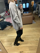 Thinking Of Us Mock-Neck Tunic Sweater-Sweaters-Anniewear-Anna Kaytes Boutique, Women's Fashion Boutique in Grinnell, Iowa