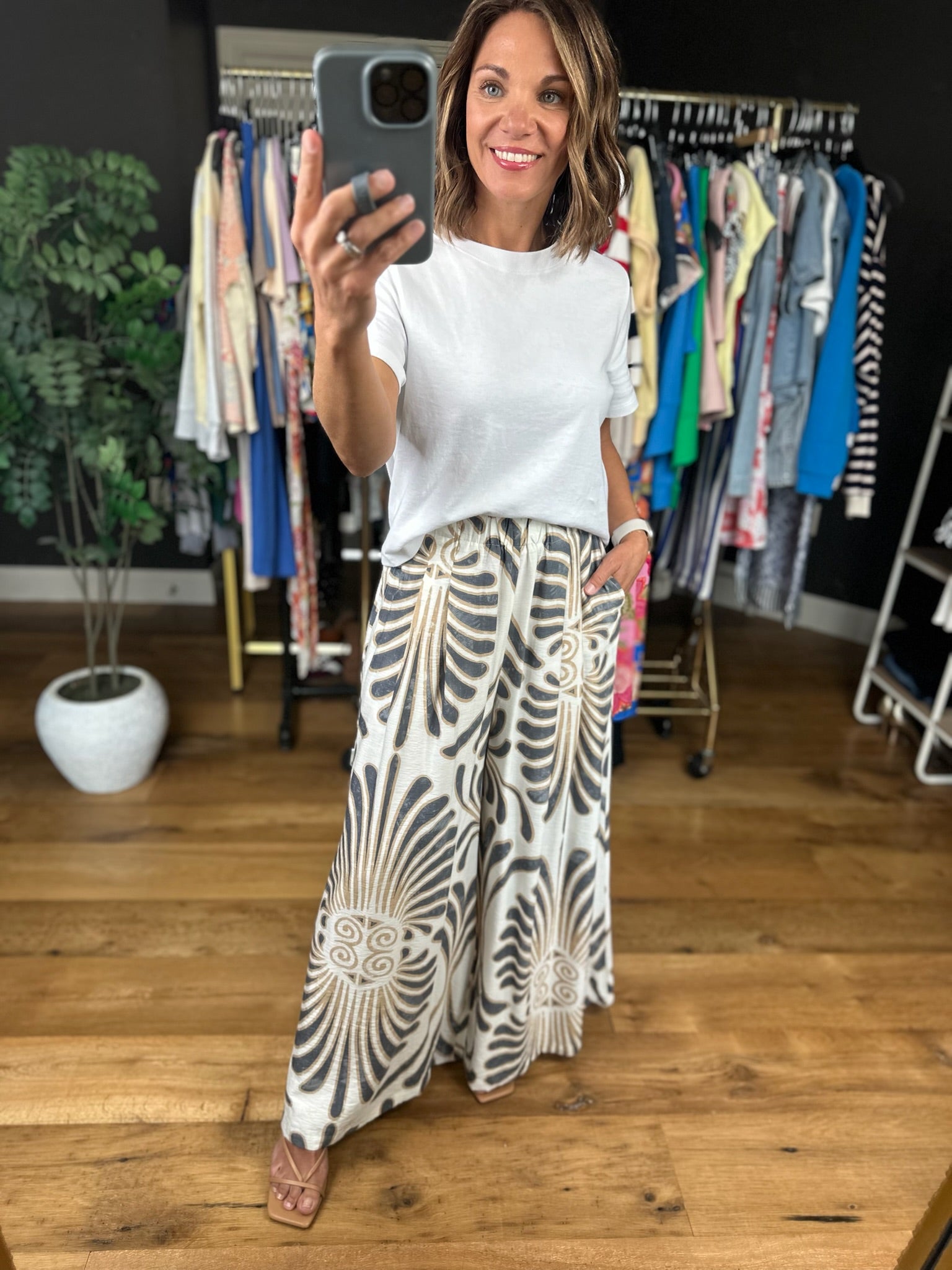 Walk Through The Vineyard Wide-Leg Pant-Pants-Umgee-Anna Kaytes Boutique, Women's Fashion Boutique in Grinnell, Iowa