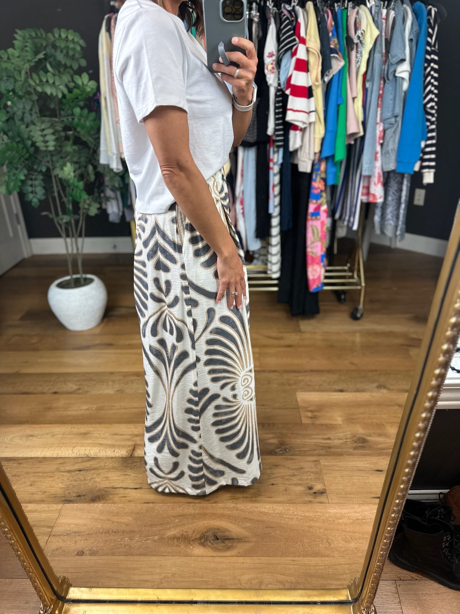 Walk Through The Vineyard Wide-Leg Pant-Pants-Umgee-Anna Kaytes Boutique, Women's Fashion Boutique in Grinnell, Iowa