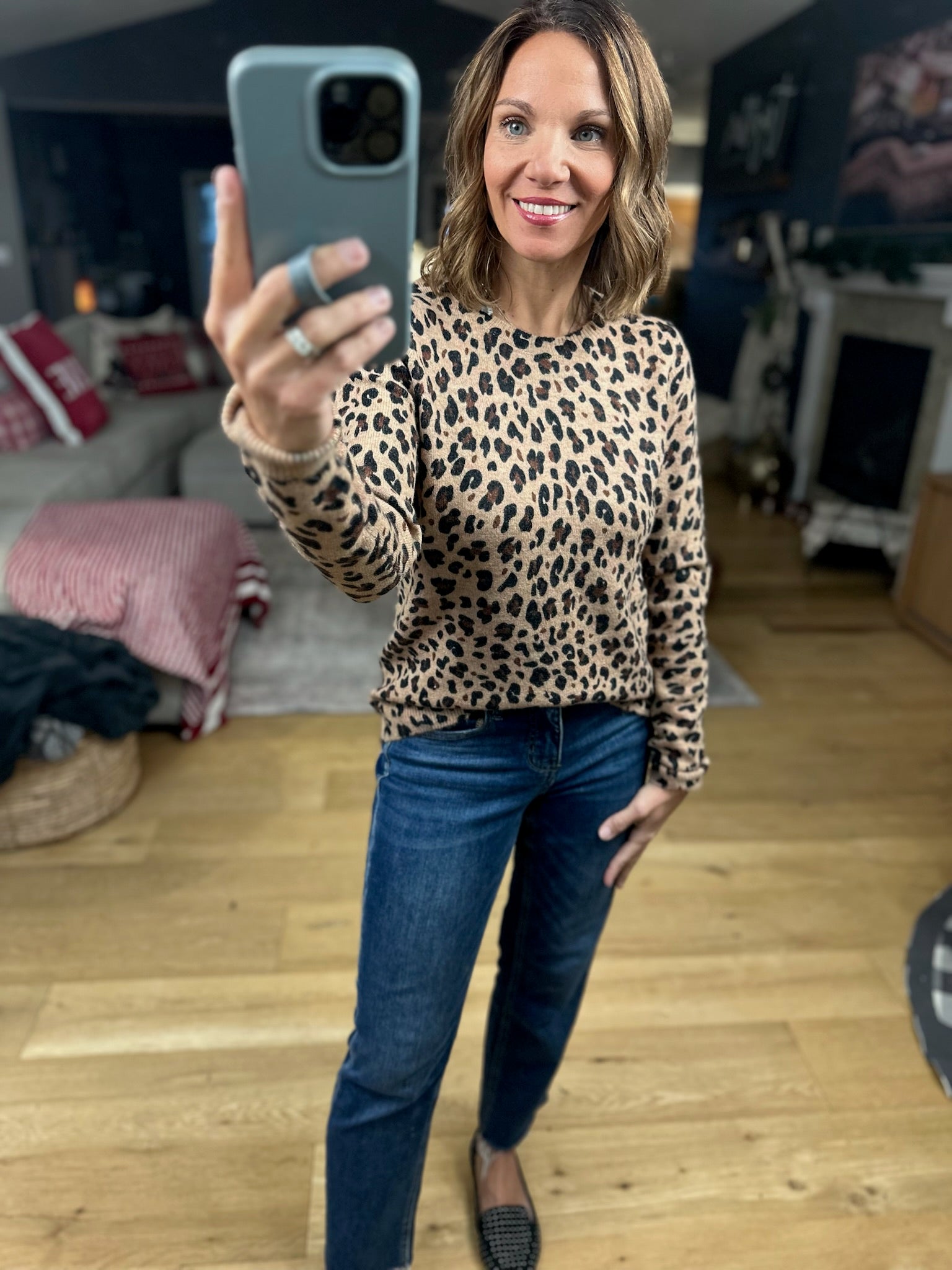 My Mission Animal Print Knit-Sweaters-Staccato-Anna Kaytes Boutique, Women's Fashion Boutique in Grinnell, Iowa