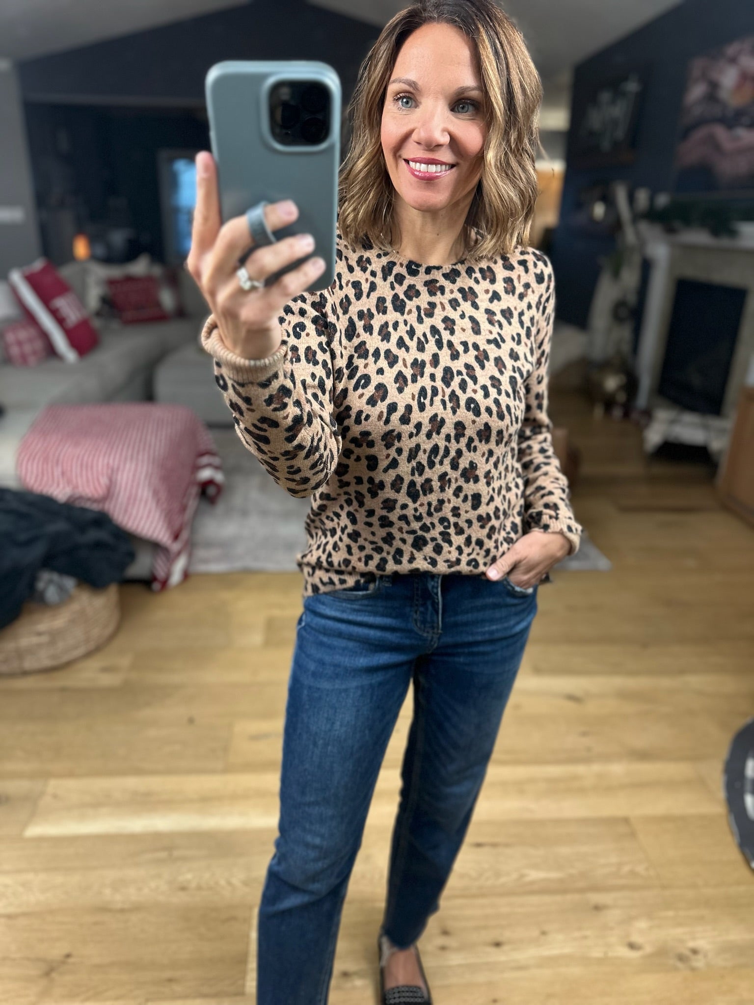 My Mission Animal Print Knit-Sweaters-Staccato-Anna Kaytes Boutique, Women's Fashion Boutique in Grinnell, Iowa