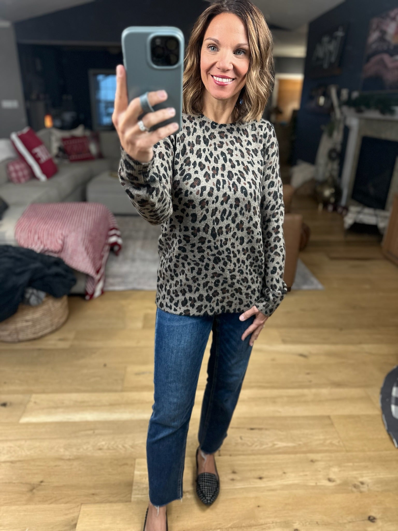 My Mission Animal Print Knit-Sweaters-Staccato-Anna Kaytes Boutique, Women's Fashion Boutique in Grinnell, Iowa