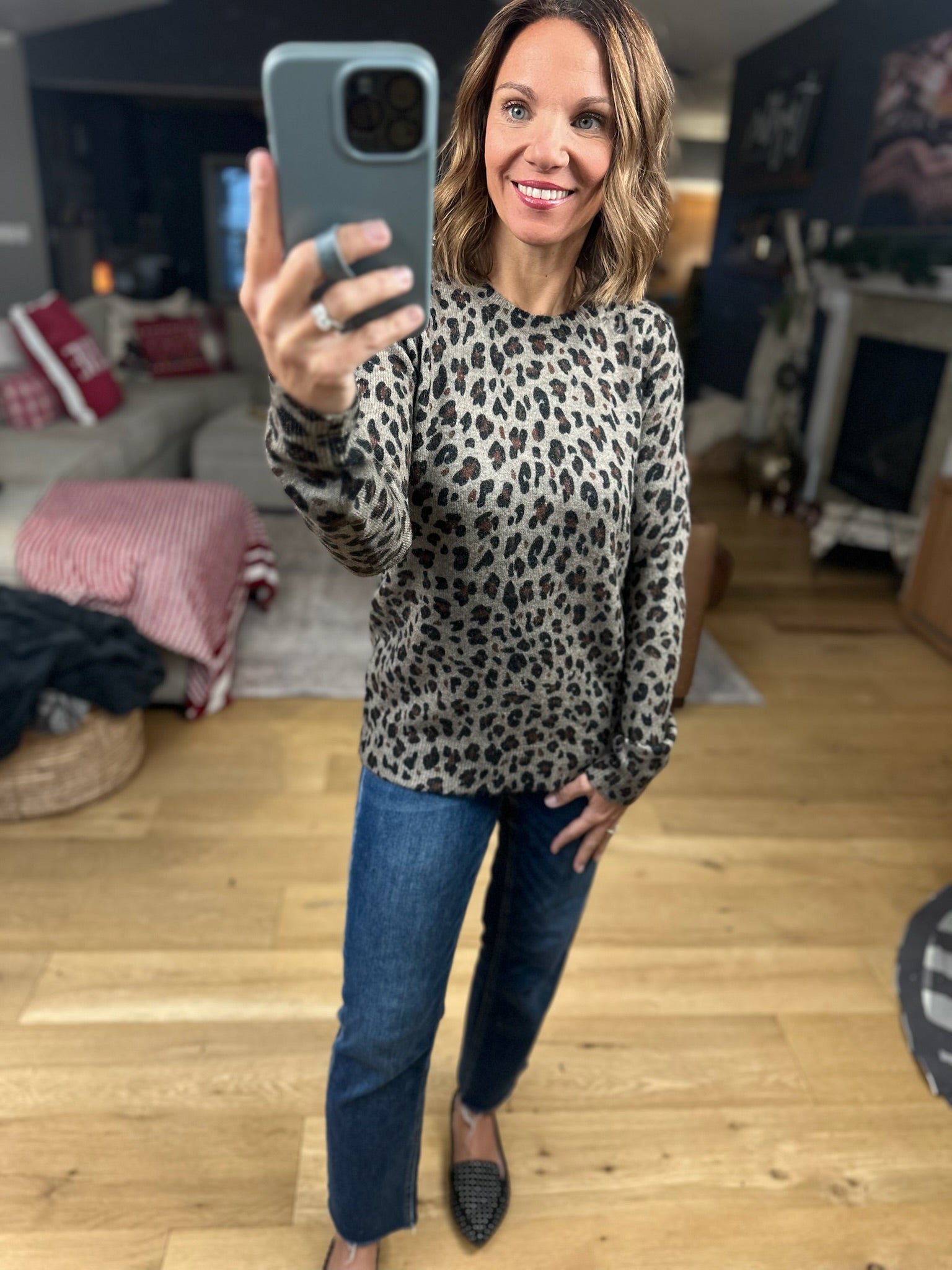 My Mission Animal Print Knit-Sweaters-Staccato-Anna Kaytes Boutique, Women's Fashion Boutique in Grinnell, Iowa
