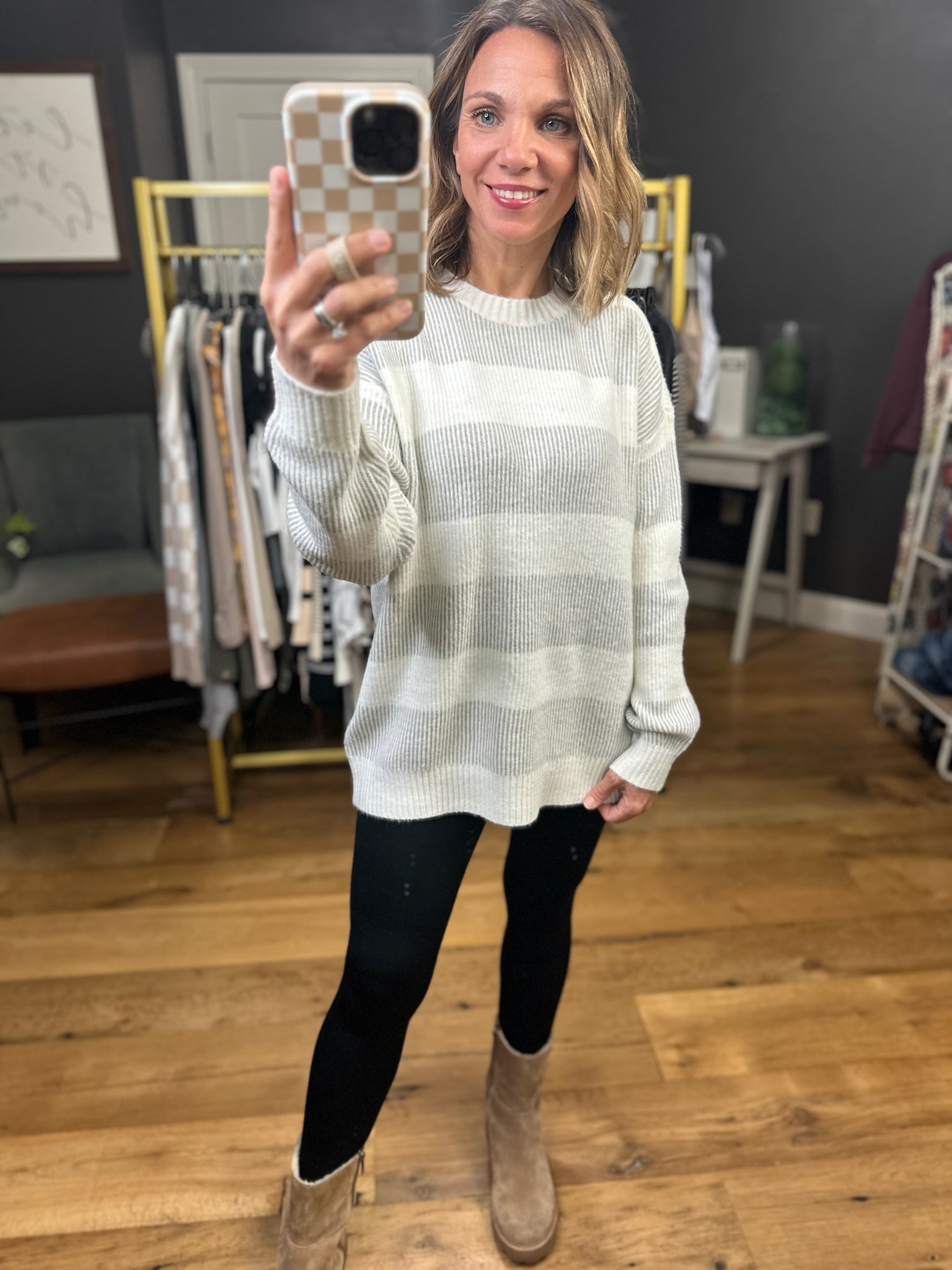 Most Of All Striped Ribbed Sweater - Multiple Options-Be Cool-Anna Kaytes Boutique, Women's Fashion Boutique in Grinnell, Iowa