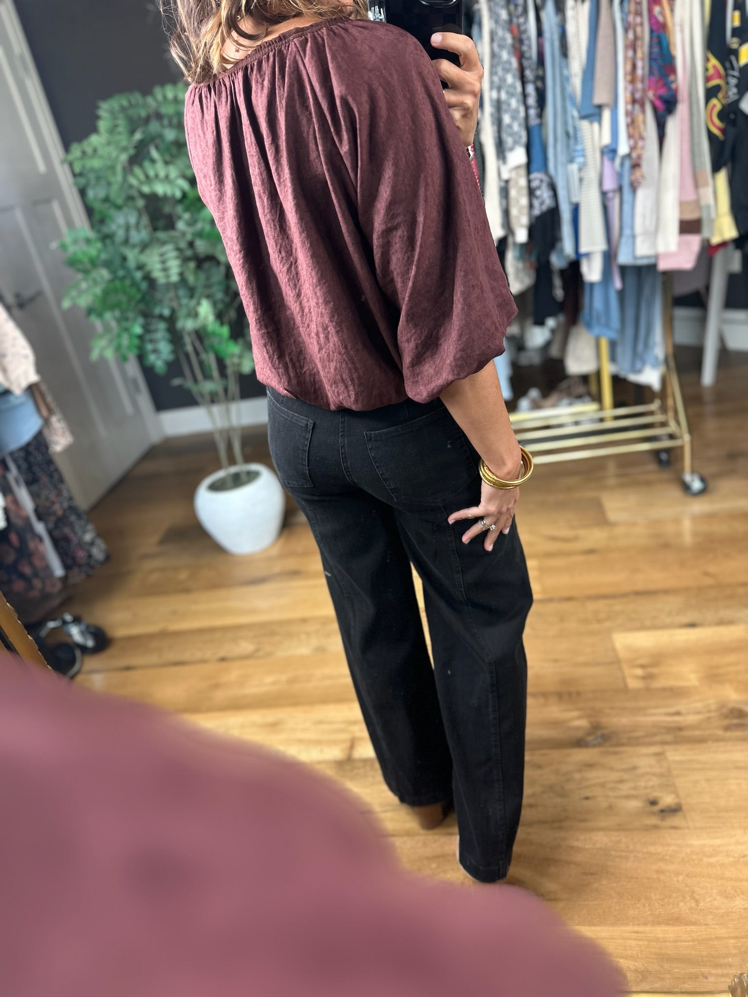 Trusting You Balloon-Hem Top-Top-THML-Anna Kaytes Boutique, Women's Fashion Boutique in Grinnell, Iowa