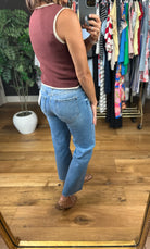 The Aleah High-Rise Slim Wide Crop Denim-Jeans-Flying Monkey-Anna Kaytes Boutique, Women's Fashion Boutique in Grinnell, Iowa