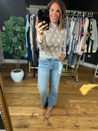 Struck Gold Lace Long Sleeve-Long Sleeves-Zenana-Anna Kaytes Boutique, Women's Fashion Boutique in Grinnell, Iowa