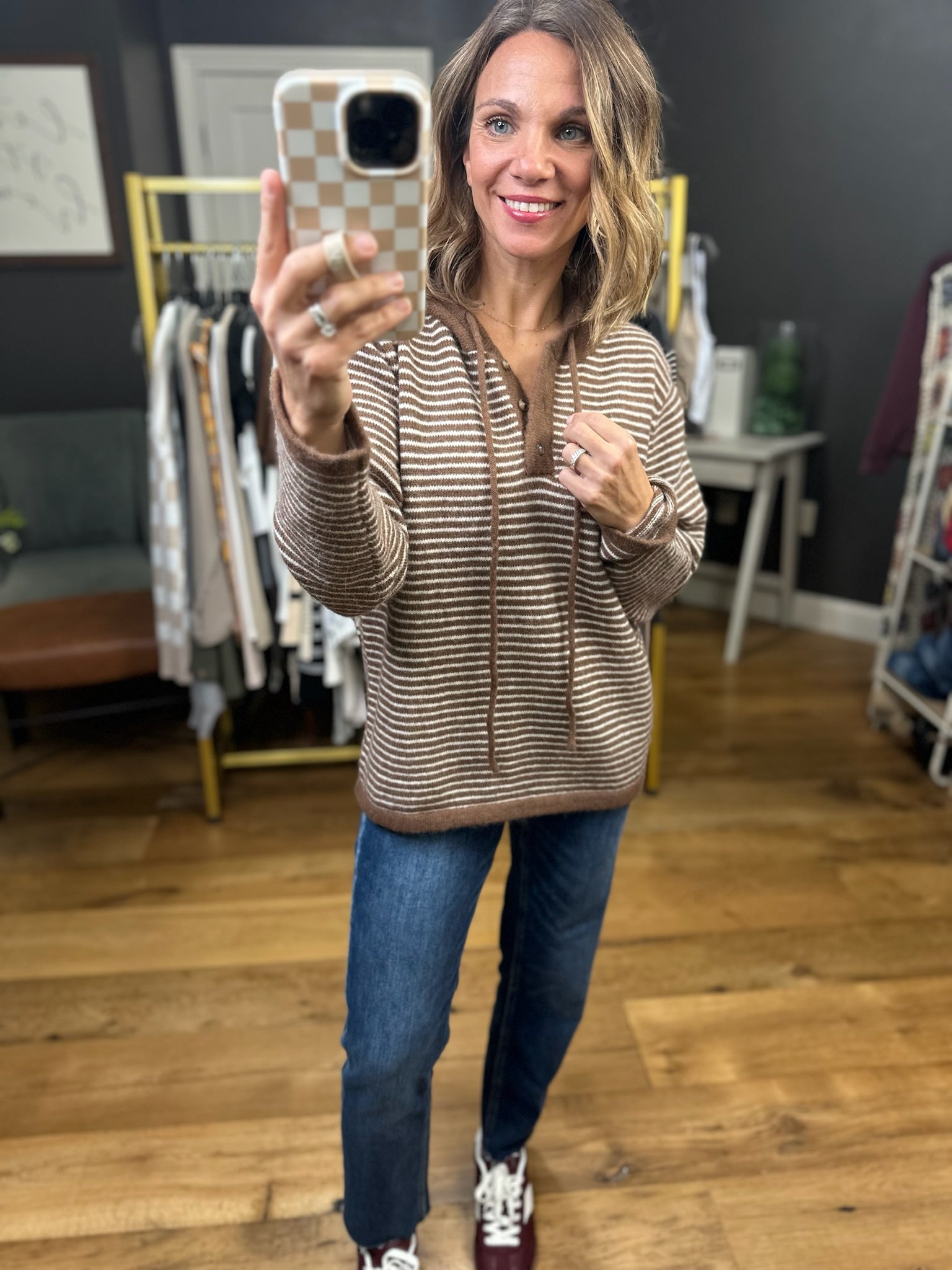 Until The End Knit Henley Hoodie - Multiple Options-Blu Ivy-Anna Kaytes Boutique, Women's Fashion Boutique in Grinnell, Iowa