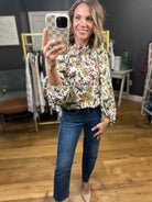 By Happenstance Floral Top - Olive-Jodifl-Anna Kaytes Boutique, Women's Fashion Boutique in Grinnell, Iowa