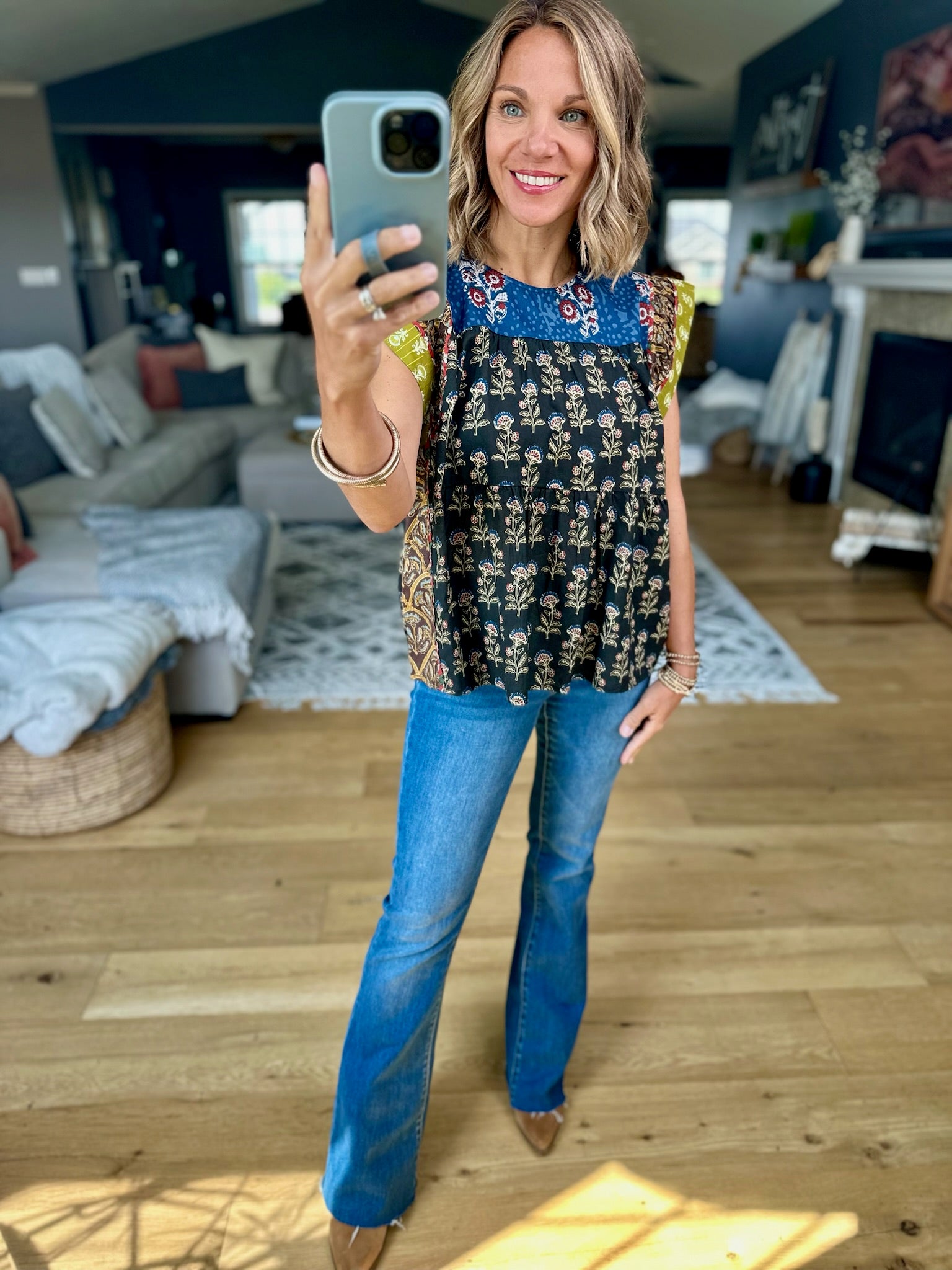 In Every Way Patchwork Top-THML-Anna Kaytes Boutique, Women's Fashion Boutique in Grinnell, Iowa