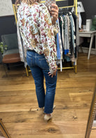 By Happenstance Floral Top - Olive-Jodifl-Anna Kaytes Boutique, Women's Fashion Boutique in Grinnell, Iowa