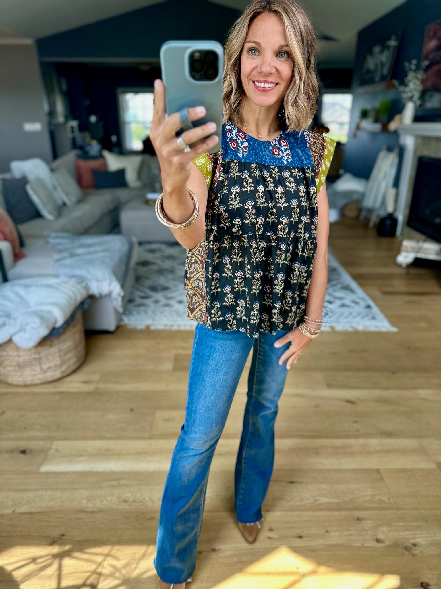 In Every Way Patchwork Top-THML-Anna Kaytes Boutique, Women's Fashion Boutique in Grinnell, Iowa