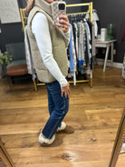 Stay Here Awhile Sherpa Vest - Olive-Staccato-Anna Kaytes Boutique, Women's Fashion Boutique in Grinnell, Iowa