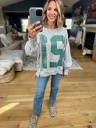 Varsity Crew Sweatshirt-Eesome-Anna Kaytes Boutique, Women's Fashion Boutique in Grinnell, Iowa