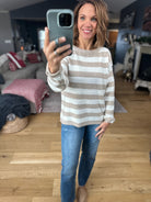 Moving Forward Striped Knit Top-Sweaters-Staccato-Anna Kaytes Boutique, Women's Fashion Boutique in Grinnell, Iowa