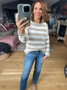 Moving Forward Striped Knit Top-Sweaters-Staccato-Anna Kaytes Boutique, Women's Fashion Boutique in Grinnell, Iowa