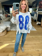 Varsity Crew Sweatshirt-Eesome-Anna Kaytes Boutique, Women's Fashion Boutique in Grinnell, Iowa