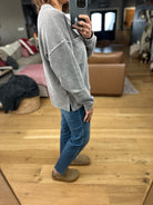 Make It Through Ribbed Long Sleeve Top-Long Sleeves-Blu Pepper-Anna Kaytes Boutique, Women's Fashion Boutique in Grinnell, Iowa