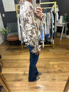 Make It The Best Floral Top - Mocha-Entro-Anna Kaytes Boutique, Women's Fashion Boutique in Grinnell, Iowa